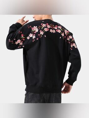 Sakura Embroidered Sweatshirt
